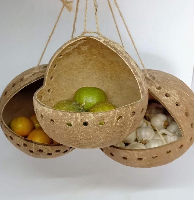 HANGING BAG MADE BY COCONUT SHELL