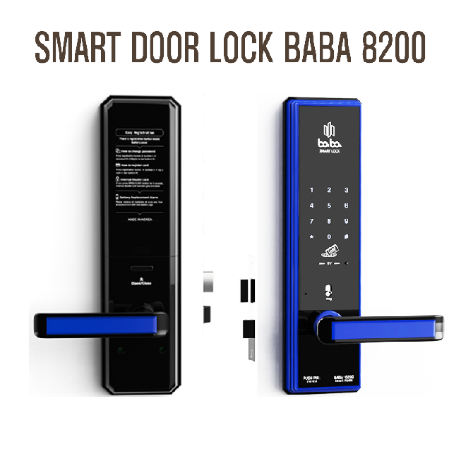 Digital door lock with smart key and smart card 